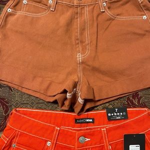 Fashion nova denim shorts(2pairs) bundle